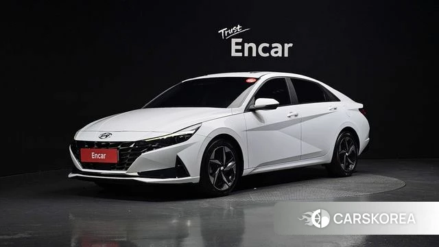 Hyundai Avante (CN7) 2021 Белый из Кореи