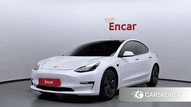 Tesla Model 3 2021 Белый из Кореи