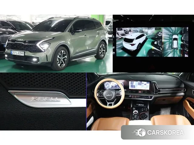Kia Sportage 5th Generation Hybrid 2022 Темно-зеленый из Кореи