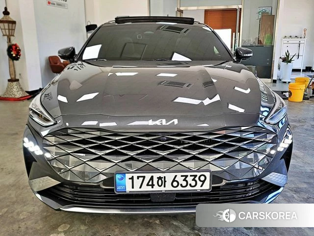 Kia K8 Hybrid 2023 Серый из Кореи