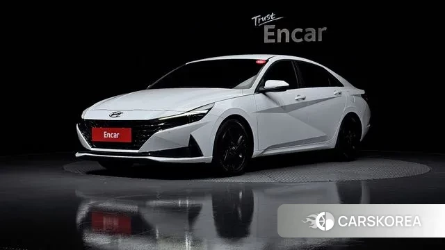 Hyundai Avante (CN7) 2021 Белый из Кореи
