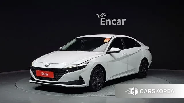 Hyundai Avante Hybrid (CN7) 2021 Белый из Кореи