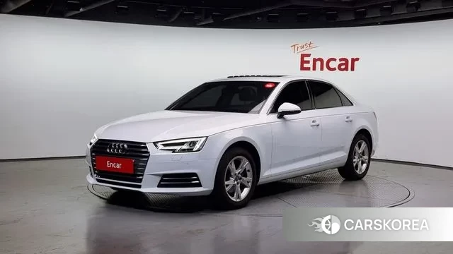 Audi A4 (B9) 2018 Белый из Кореи