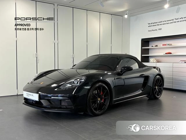 Porsche 718 Boxster 2023 Черный из Кореи