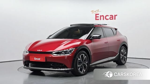 Kia EV6 2022 Красный из Кореи