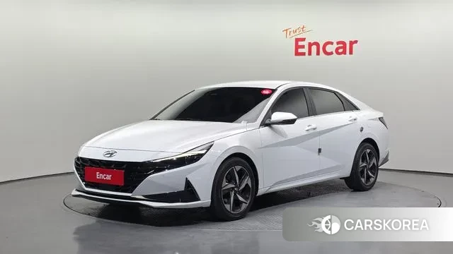 Hyundai Avante (CN7) 2021 Белый из Кореи