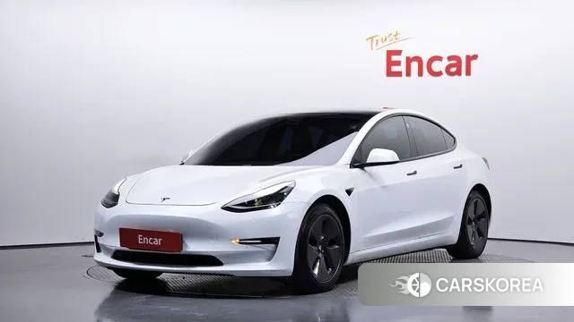 Tesla Model 3 2021 Белый из Кореи