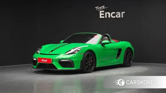 Porsche 718 Boxster 2021 Зеленый из Кореи
