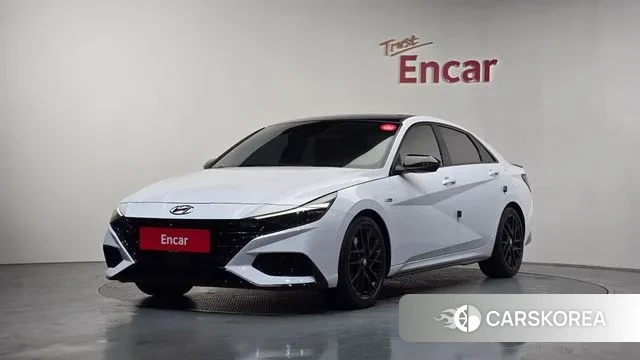 Hyundai Avante (CN7) 2022 Белый из Кореи