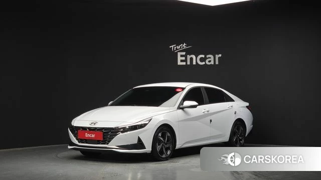 Hyundai Avante (CN7) 2022 Белый из Кореи