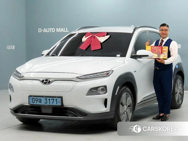 Hyundai Kona Electric 2019 Белый из Кореи