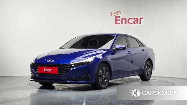 Hyundai Avante Hybrid (CN7) 2021 Синий из Кореи
