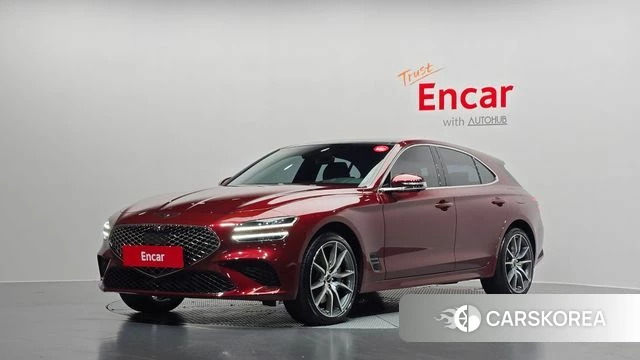 Genesis The New G70 Shooting Brake 2024 Красный из Кореи