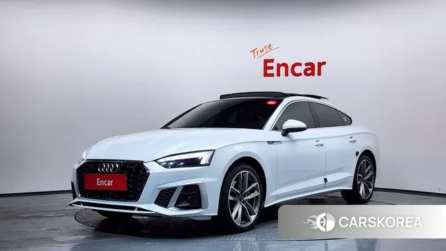 Audi A5 (F5) 2021 Белый из Кореи
