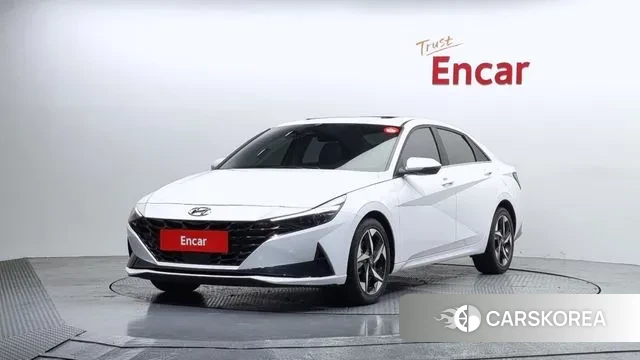 Hyundai Avante (CN7) 2023 Белый из Кореи