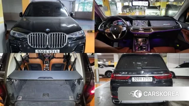 BMW X7 (G07) 2020 Черный из Кореи