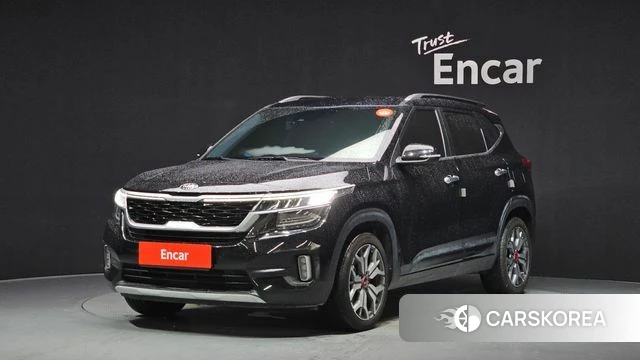 Kia Seltos 2021 Черный из Кореи