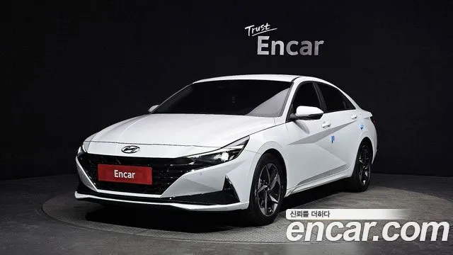 Hyundai Avante (CN7) 2020 Белый из Кореи