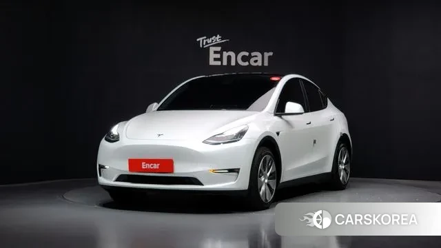 Tesla Model Y 2021 Белый из Кореи