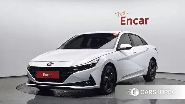 Hyundai Avante (CN7) 2022 Белый из Кореи
