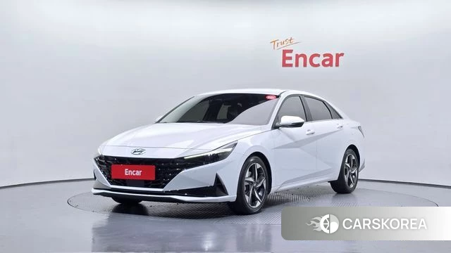 Hyundai Avante (CN7) 2021 Белый из Кореи