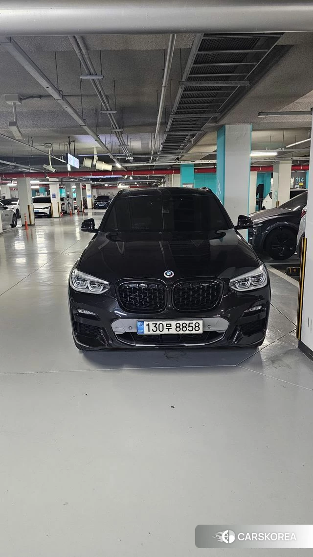 BMW X4 (G02) 2021 Черный из Кореи