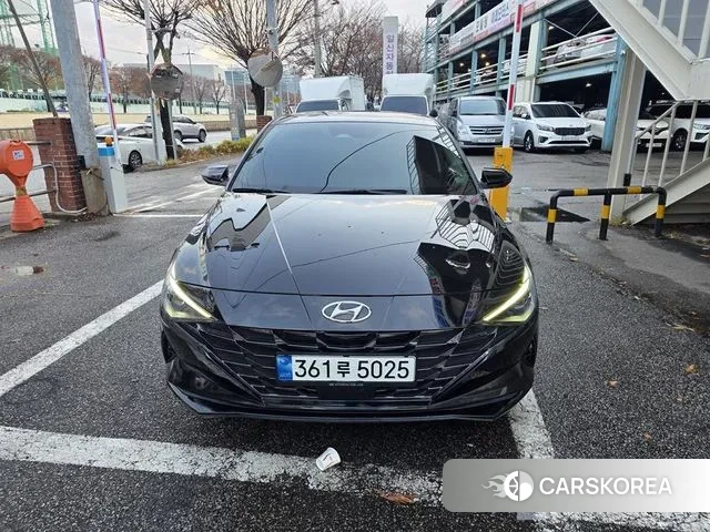 Hyundai Avante Hybrid (CN7) 2022 Черный из Кореи