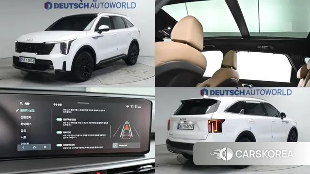 Kia The New Sorento 4th Generation 2024 Белый из Кореи