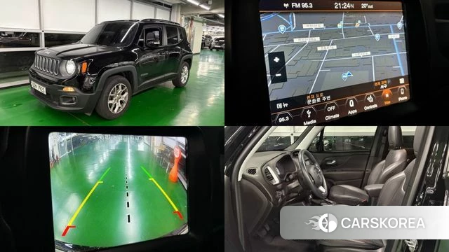 Jeep Renegade 2018 Черный из Кореи