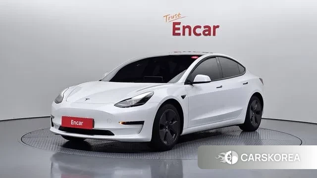 Tesla Model 3 2021 Белый из Кореи