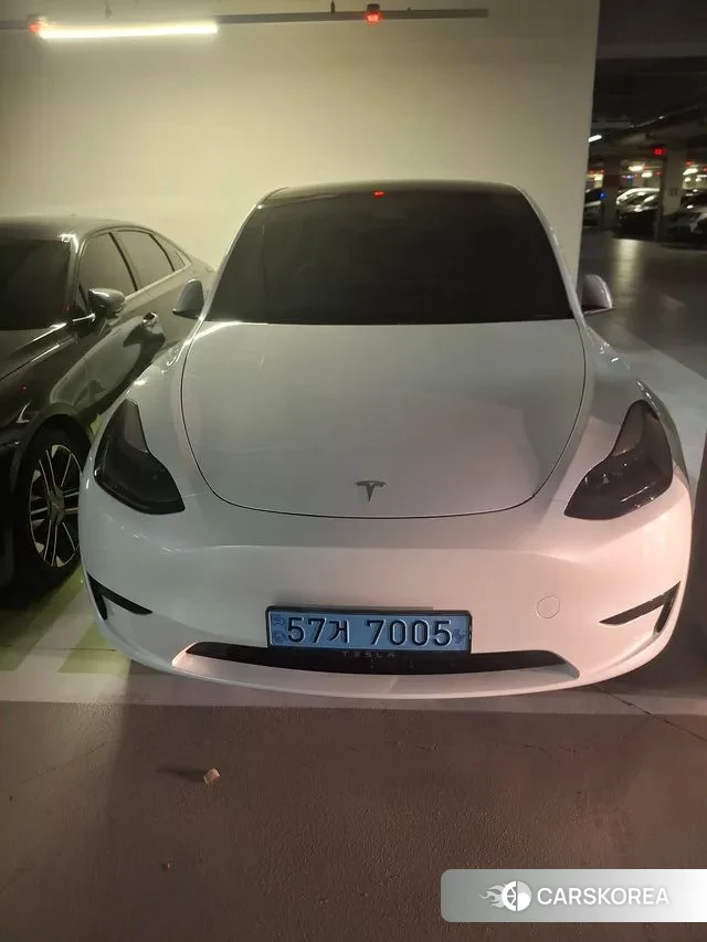 Tesla Model Y 2023 Белый из Кореи