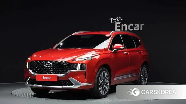 Hyundai The New Santa Fe 2021 Красный из Кореи