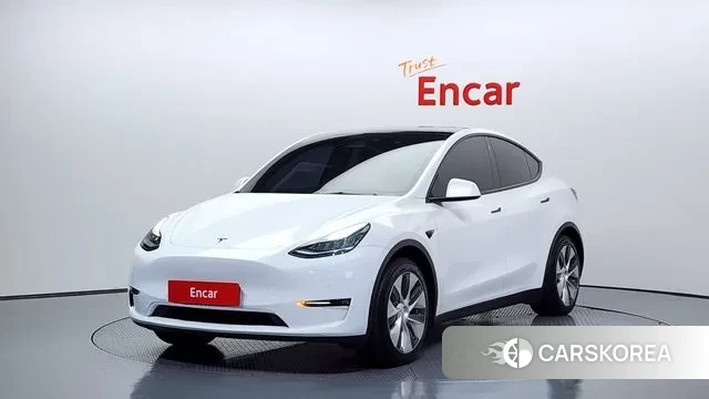Tesla Model Y 2021 Белый из Кореи