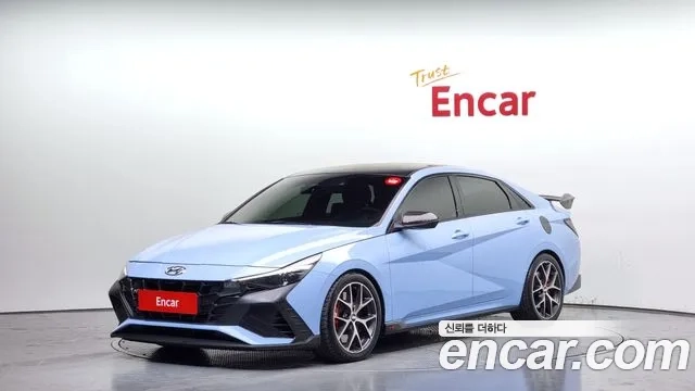 Hyundai Avante (CN7) 2021 Небесно-голубой из Кореи