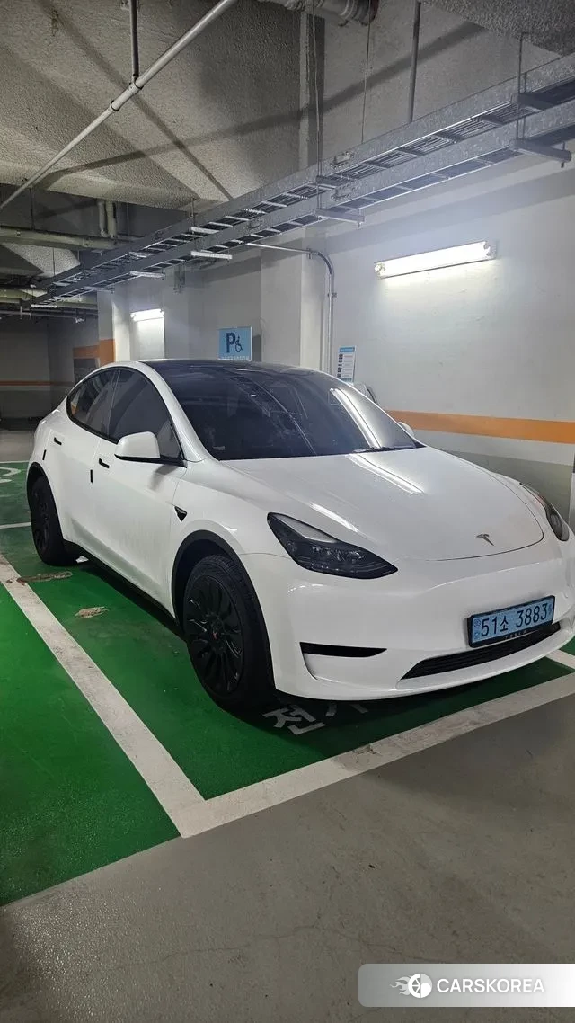 Tesla Model Y 2023 Белый из Кореи