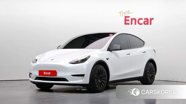 Tesla Model Y 2023 Белый из Кореи