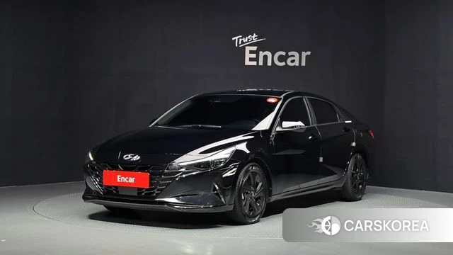 Hyundai Avante (CN7) 2021 Черный из Кореи