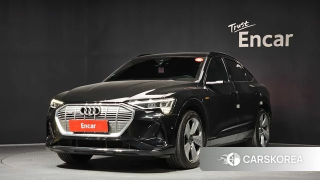 Audi e-Tron 2022 Черный из Кореи