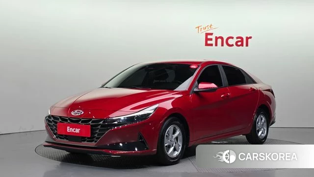 Hyundai Avante (CN7) 2022 Красный из Кореи