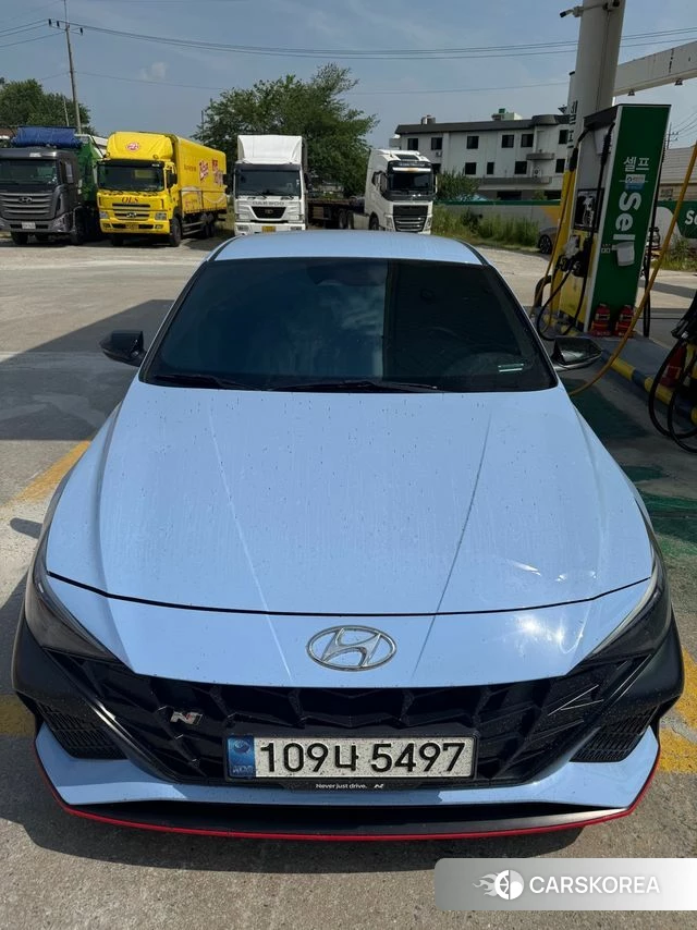 Hyundai Avante (CN7) 2022 Светло-серебряный цвет из Кореи