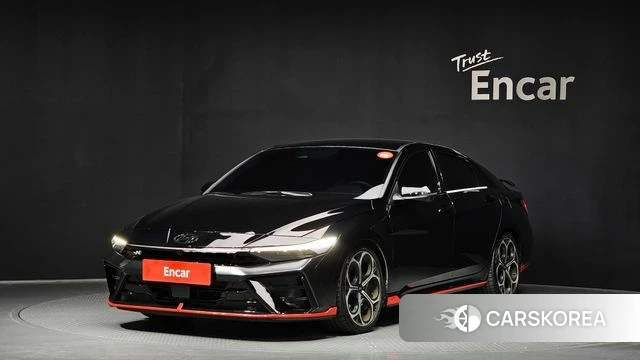 Hyundai The New Avante (CN7) 2024 Черный из Кореи