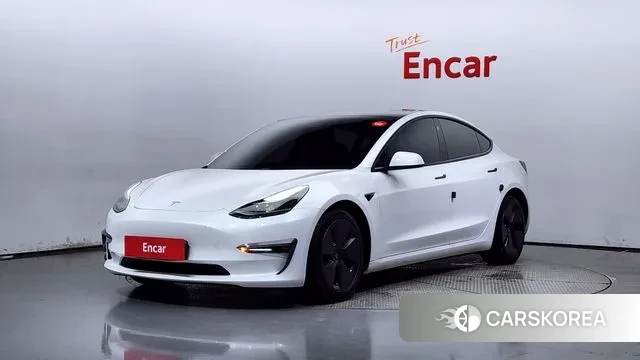 Tesla Model 3 2021 Белый из Кореи