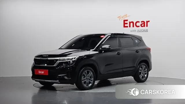 Kia Seltos 2022 Черный из Кореи