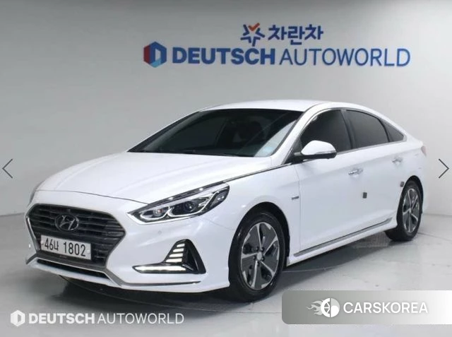 Hyundai Sonata New Rise Hybrid 2018 Белый из Кореи