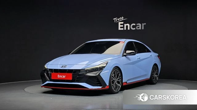Hyundai Avante (CN7) 2022 Небесно-голубой из Кореи