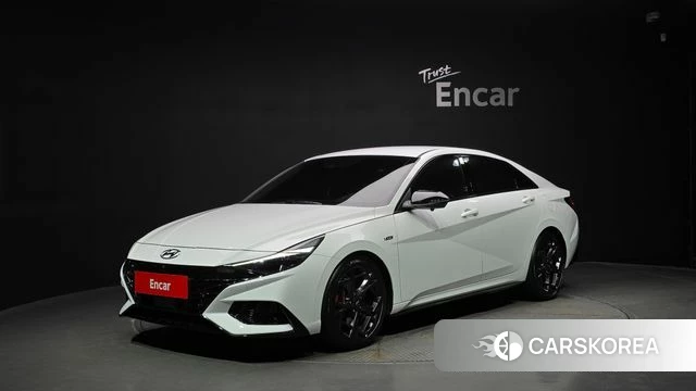 Hyundai Avante (CN7) 2021 Белый из Кореи