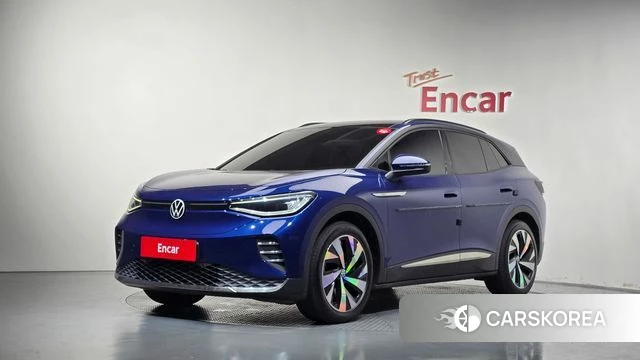 Volkswagen ID.4 2023 Синий из Кореи