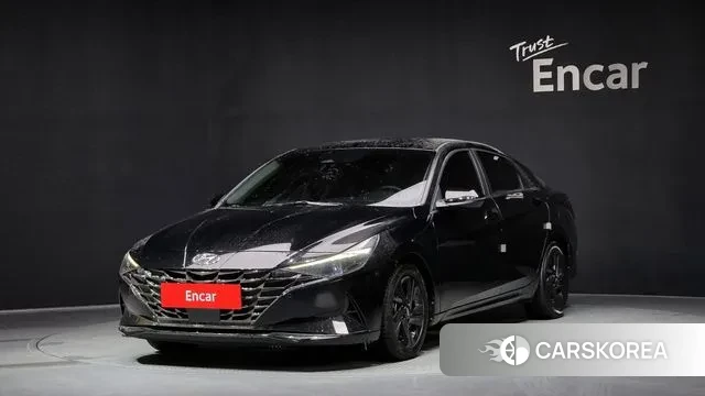 Hyundai Avante Hybrid (CN7) 2021 Черный из Кореи