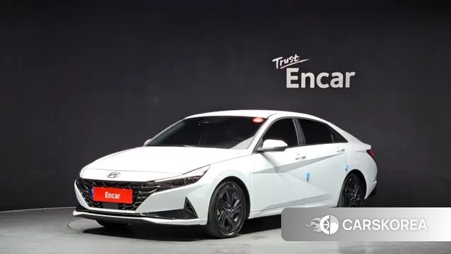 Hyundai Avante (CN7) 2021 Белый из Кореи