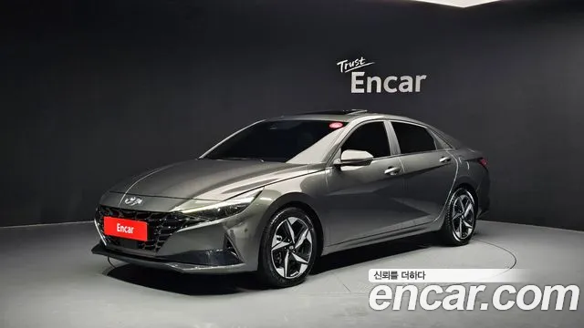 Hyundai Avante Hybrid (CN7) 2023 Серый из Кореи